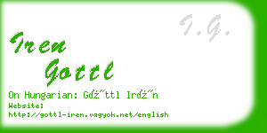 iren gottl business card